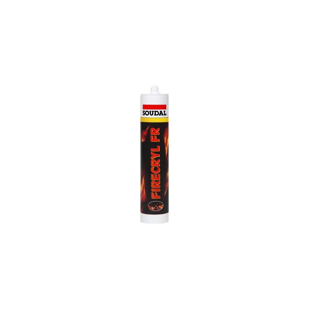 SOUDAL SOUDAL Firecryl brandakryl för fogning i bygg, vit 310 ml pa...