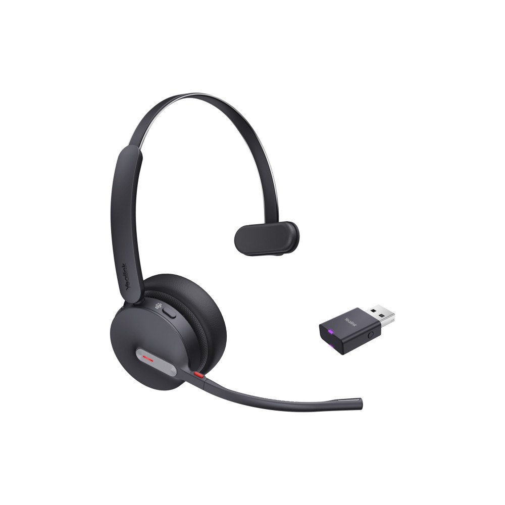 YEALINK Yealink WH64 Hybrid Mono - headset - USB-A via DECT-adapter, USB-C