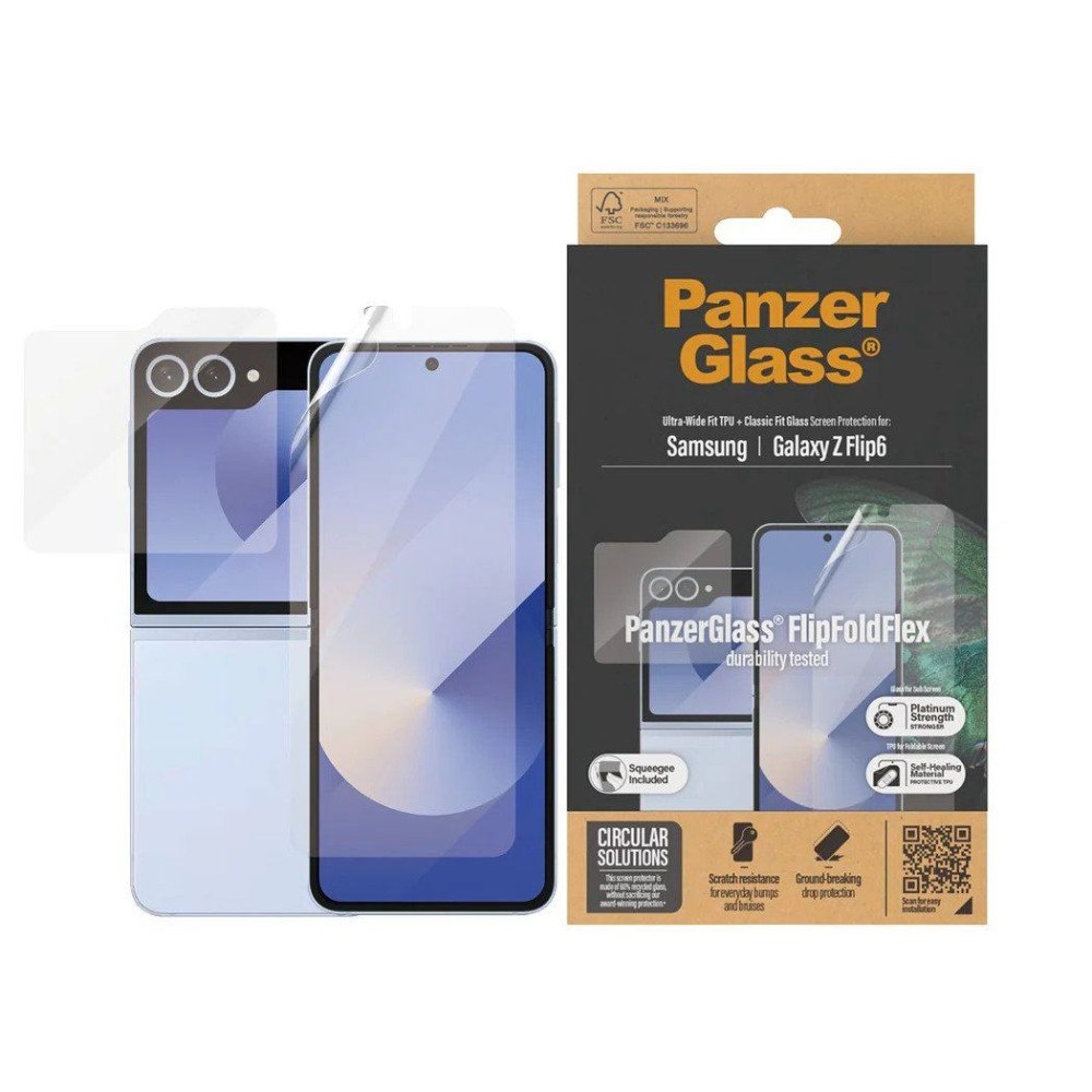 PanzerGlass PanzerGlass - skärmskydd för mobiltelefon - klassisk passform + ultrabred passform
