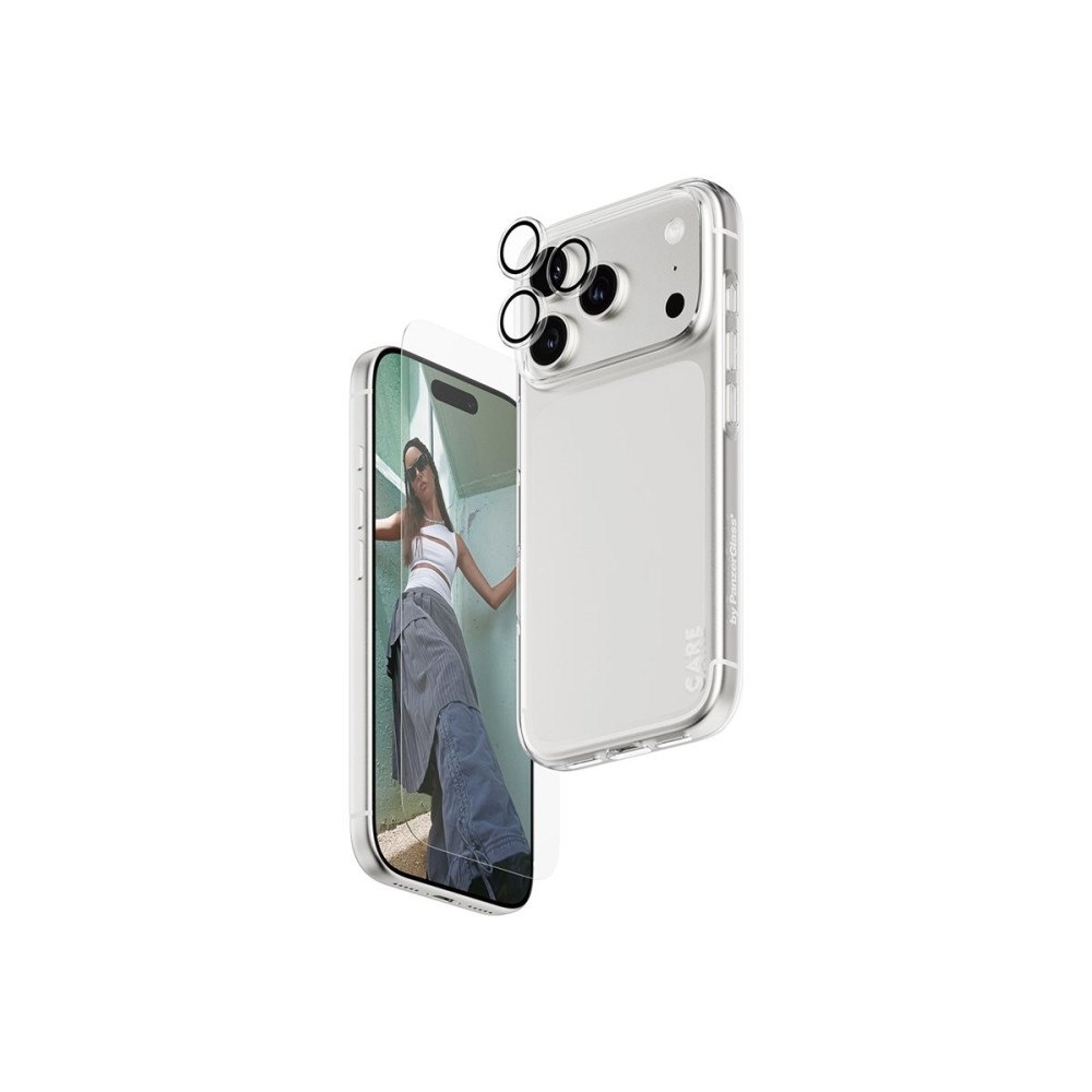 PanzerGlass CARE by PanzerGlass - 3-in-1 Protection Combo Bundle - baksidesskydd för mobiltelefon