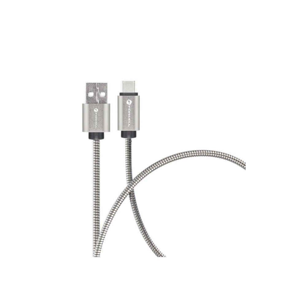 ForCell FORCELL Metal C234 kabel USB-A till USB-C QC4.0A 3A 66W 2 m...