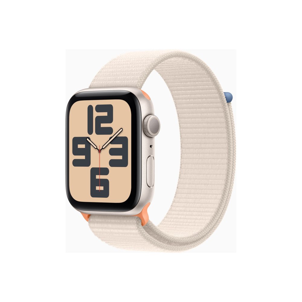 Apple Apple Watch SE (GPS) 2a generation - stjärnljusaluminium - smart klocka med sportögla - starlight - 32 GB