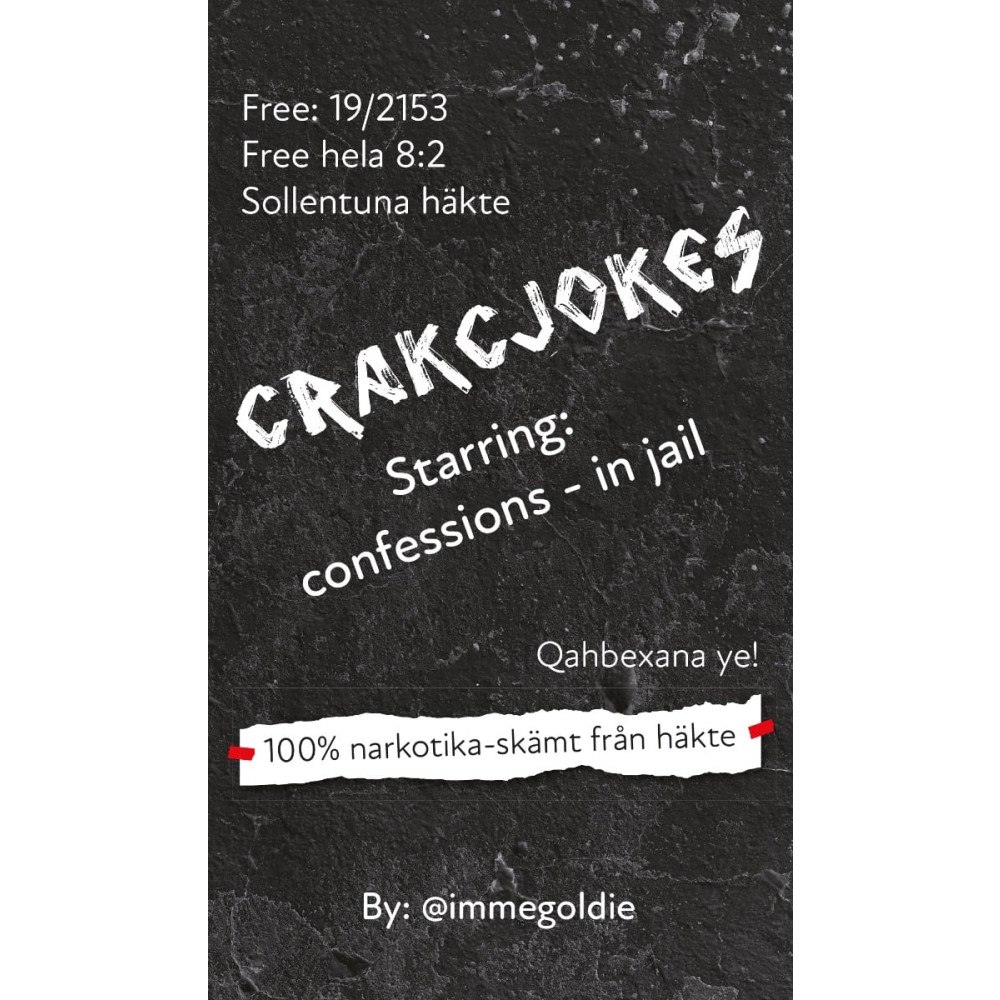 Imme Muradli Crackjokes : starring: confessions - in jail (häftad)