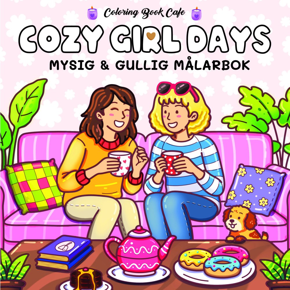 Legind A/S Cozy Girl Days. Mysig och gullig Cozy Coloring målarbok från Coloring Book Cafe (häftad)