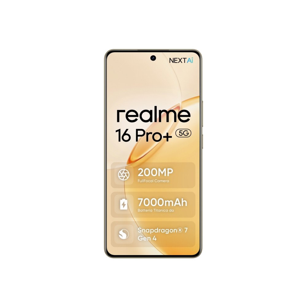 Realme realme 16 Pro+, 17,3 cm (6.8"), 1280 x 2800 pixel, 12 GB, 51...