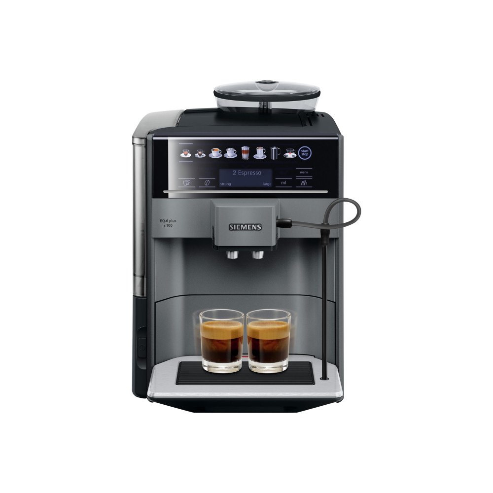 Siemens Siemens EQ.6 plus s100 TE651209RW - automatisk kaffekokare med mjölkskummare - 15 bar - svart