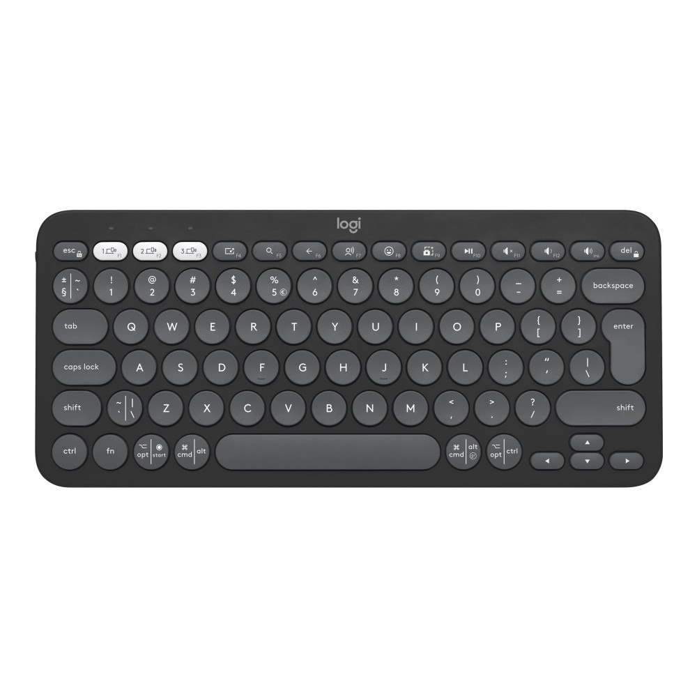 Logitech Logitech Pebble Keys 2 K380s - tangentbord - QWERTY - USA, internationellt - tonal graphite Inmatningsenhet