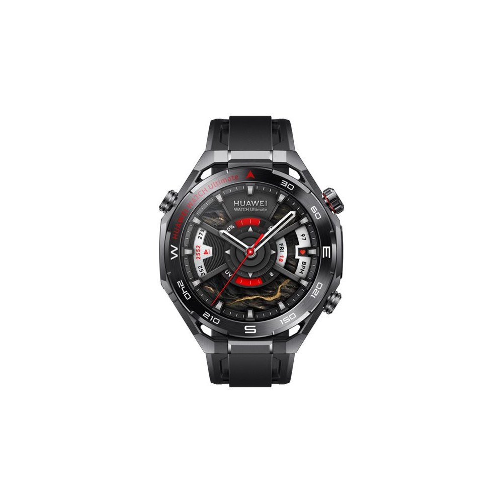 Huawei Huawei Watch Ultimate 2 - zirconium-based liquid metal - smart klocka med rem - svart - svart