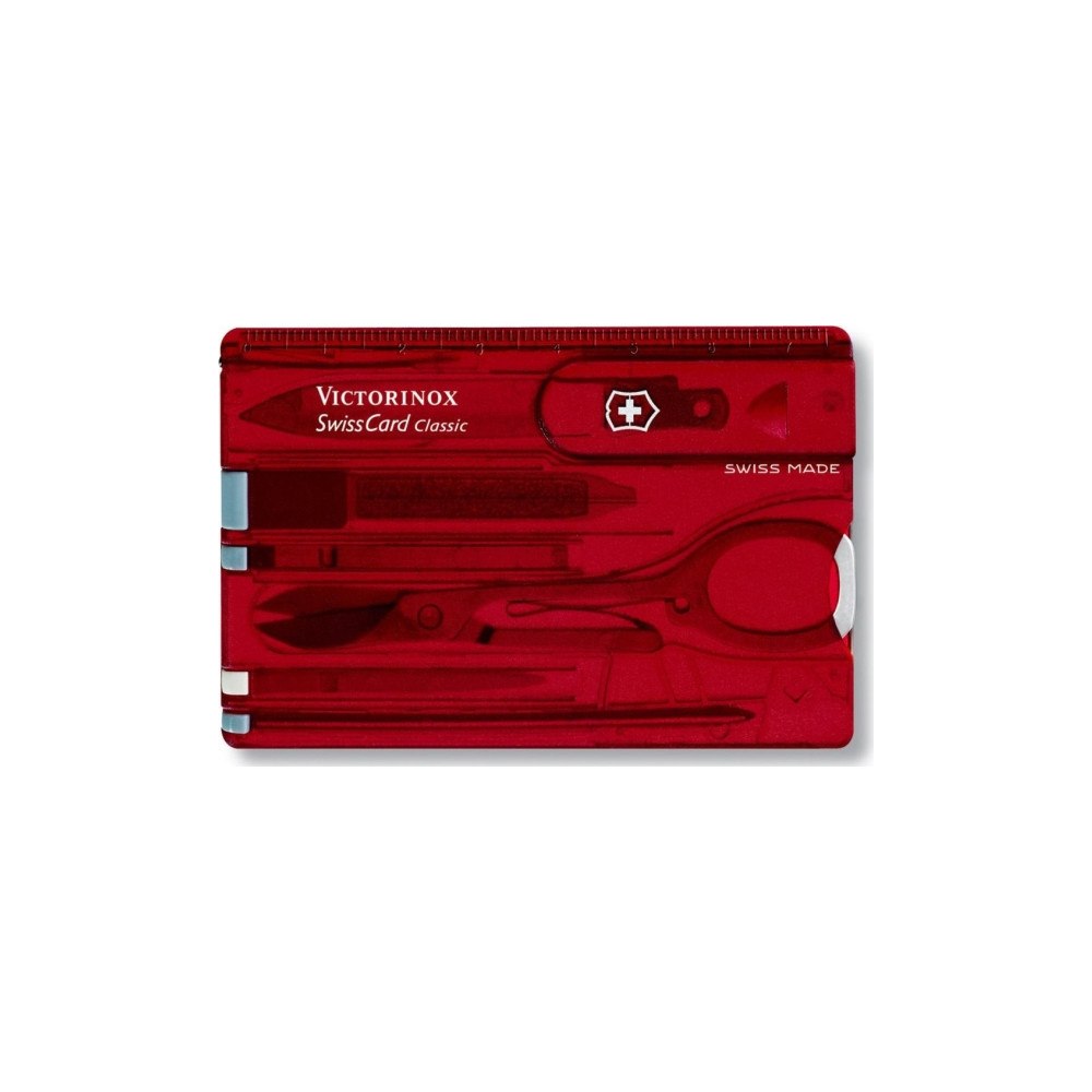 Victorinox Victorinox SwissCard Classic, Röd, Transparent, ABS syntheti...