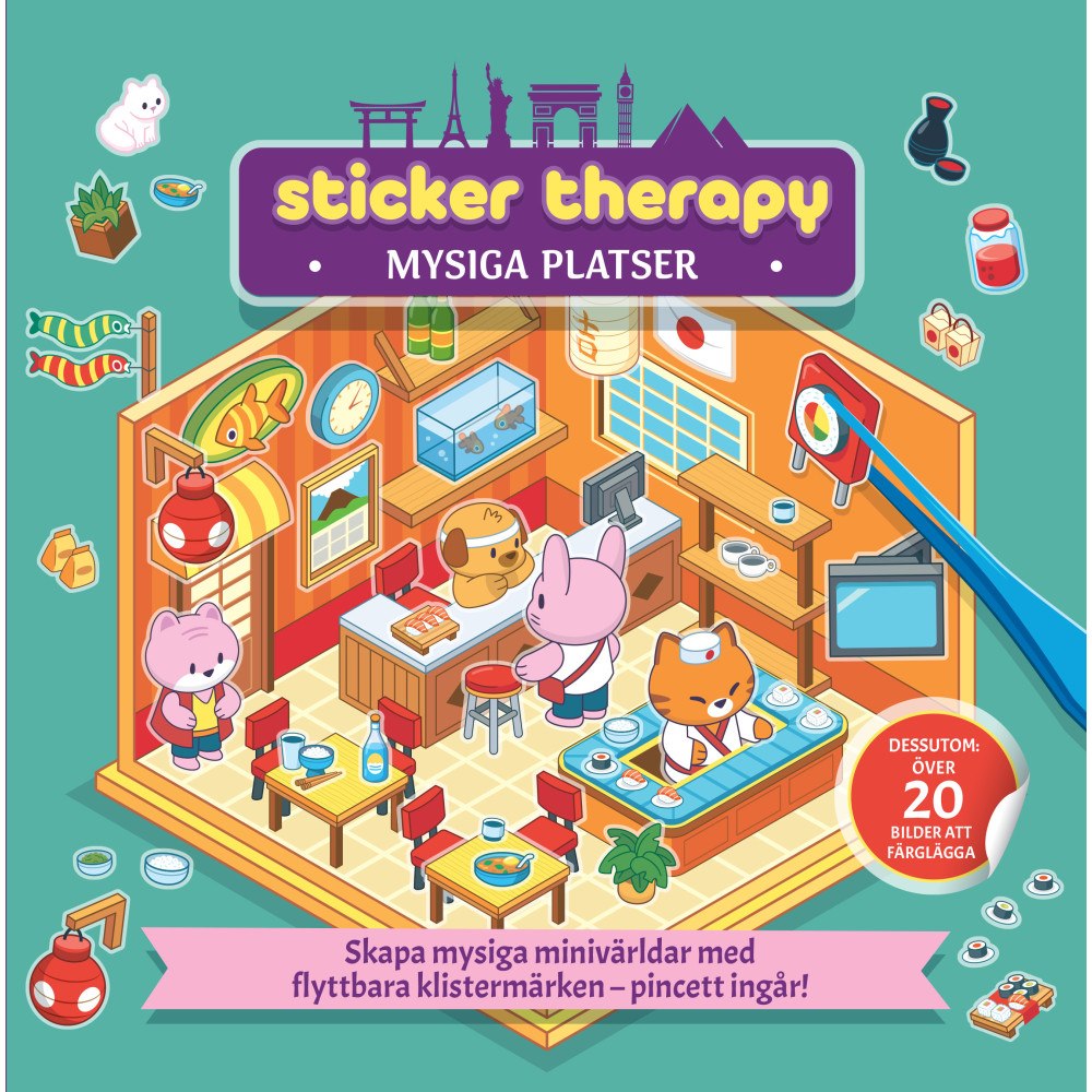 Tukan Förlag Sticker therapy mysiga platser (häftad)