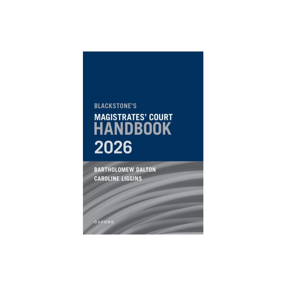 Oxford University Press Blackstone's Magistrates' Court Handbook 2026 (häftad, eng)