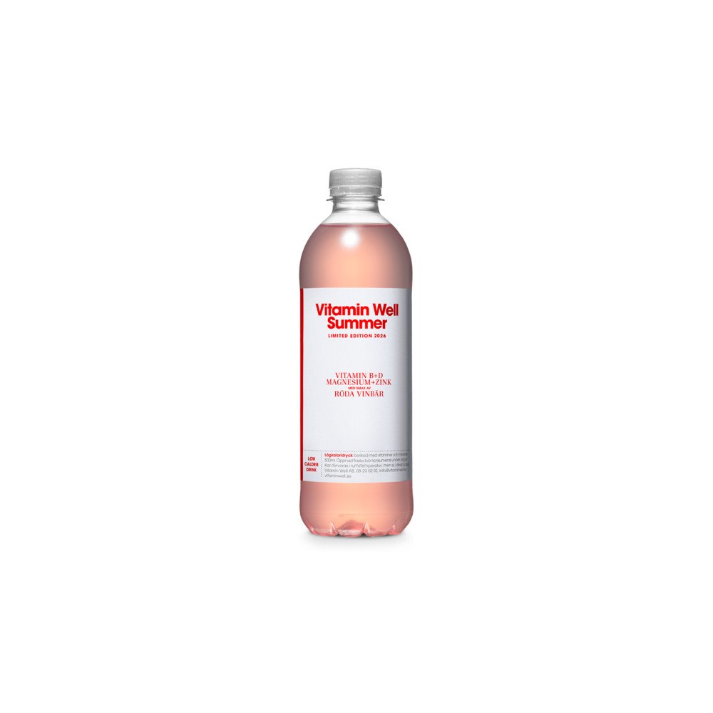Vitamin Well Röda Vinbär Summer Edition 50cl