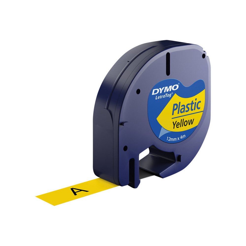 Newell Rubbermaid DYMO LetraTAG - tejp - 1 kassett(er) - Rulle (1,2 cm x 4 m)