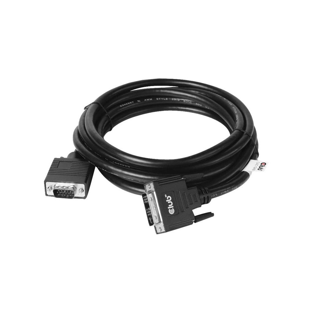 Club 3D Club 3D - videoadapterkabel - DVI-A till HD-15 (VGA) - 3 m