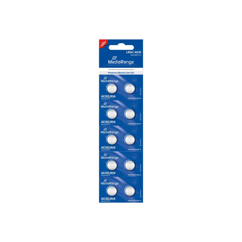 MediaRange MediaRange Premium batteri - 10 x LR54 - alkaliskt