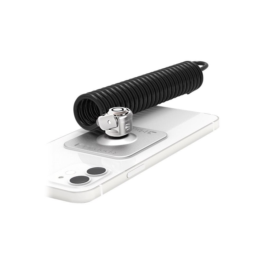 Compulocks Group Compulocks Universal Tablet Lock with Keyed Coiled Cable Lock - låsplatta för säkerhetskabel för surfplatta
