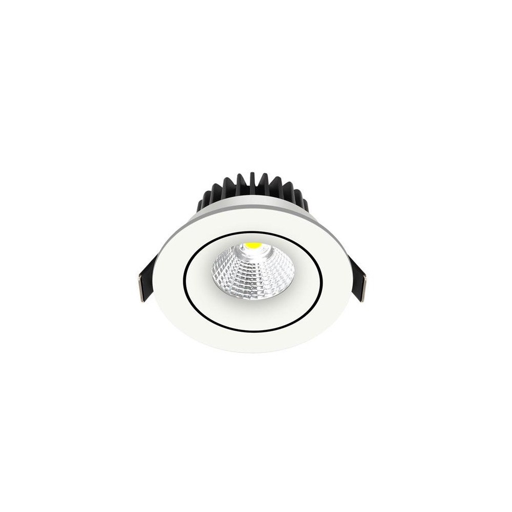 Nordtronic Infälld downlight Velia Tilt LED 10,9 W 2700 K 230 V rund vi...