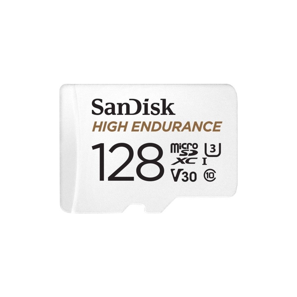 SANDISK SanDisk High Endurance, 128 GB, MicroSDXC, Klass 10, UHS-I,...