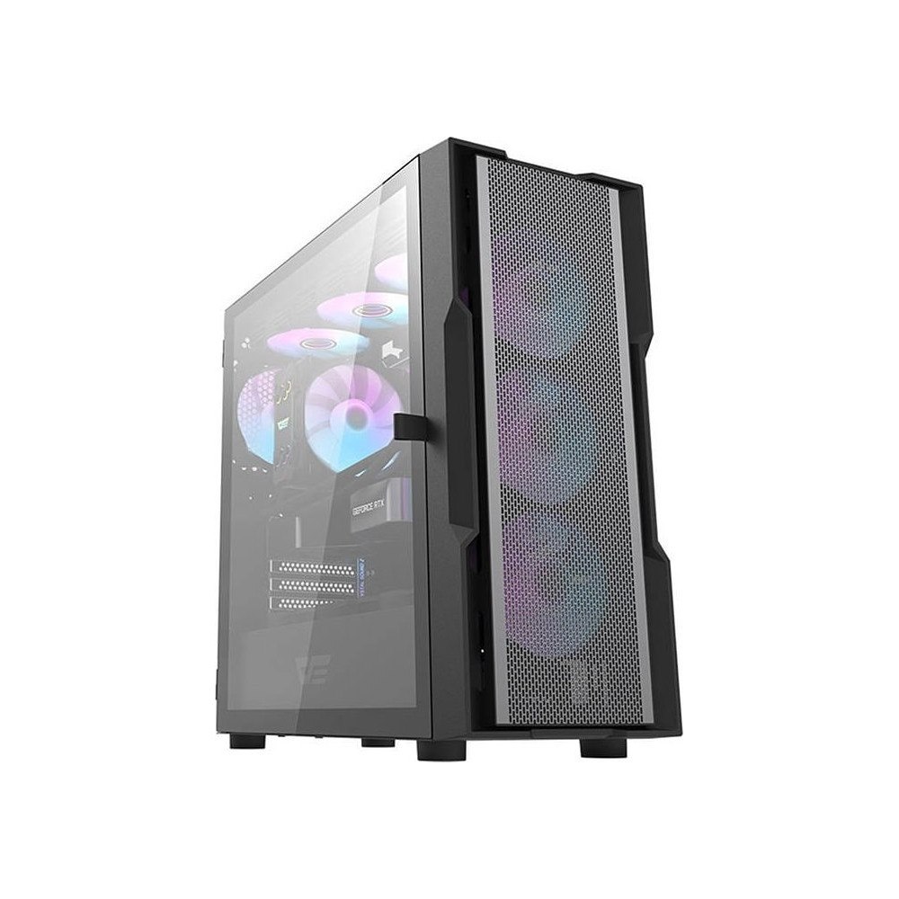 Darkflash Darkflash DK431 mesh-datorchassi + 4 ARGB-fläktar