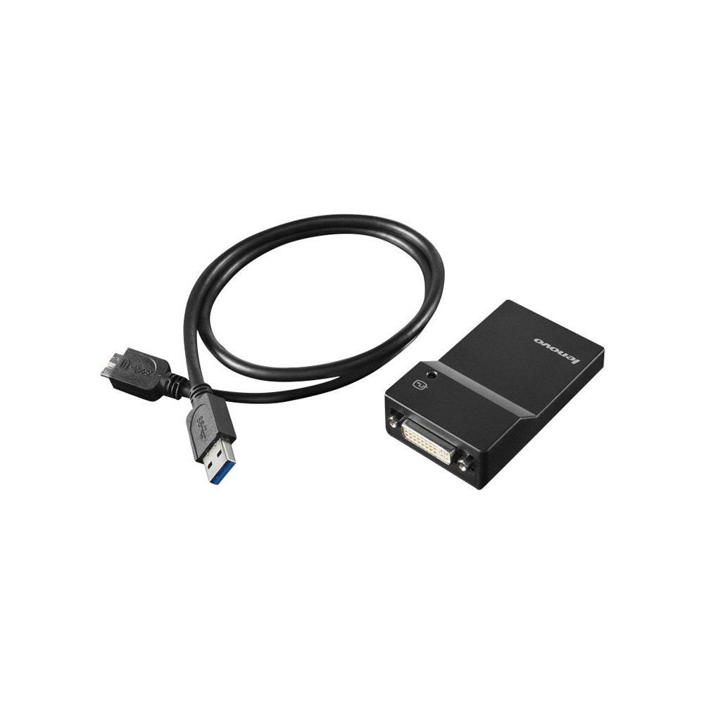 Lenovo Lenovo USB 3.0 to DVI/VGA Monitor Adapter - extern videoadapter