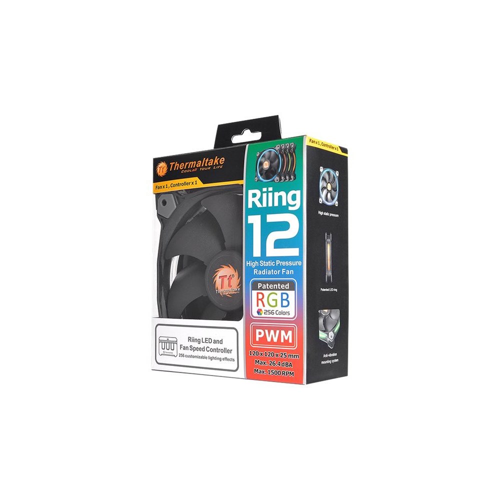 Thermaltake Technology Thermaltake Riing 12 LED RGB Fan - lådfläkt