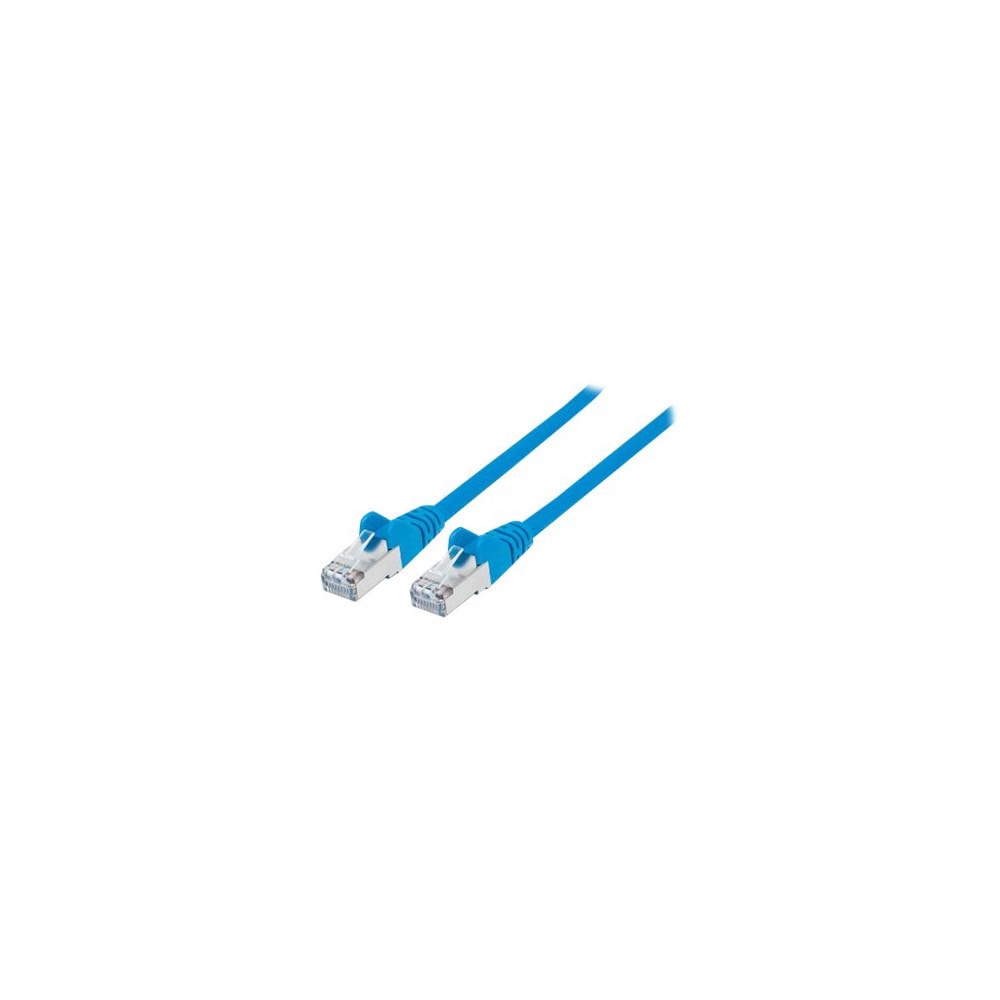 intellinet Intellinet Network Patch Cable, Cat6, 3m, Blue, Copper, S/FTP, LSOH / LSZH, PVC, RJ45, Gold Plated Contacts, Snagless, B...