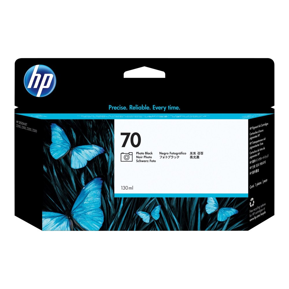 Hewlett Packard Enterprise HP 70 - foto-svart - original - DesignJet - bläckpatron