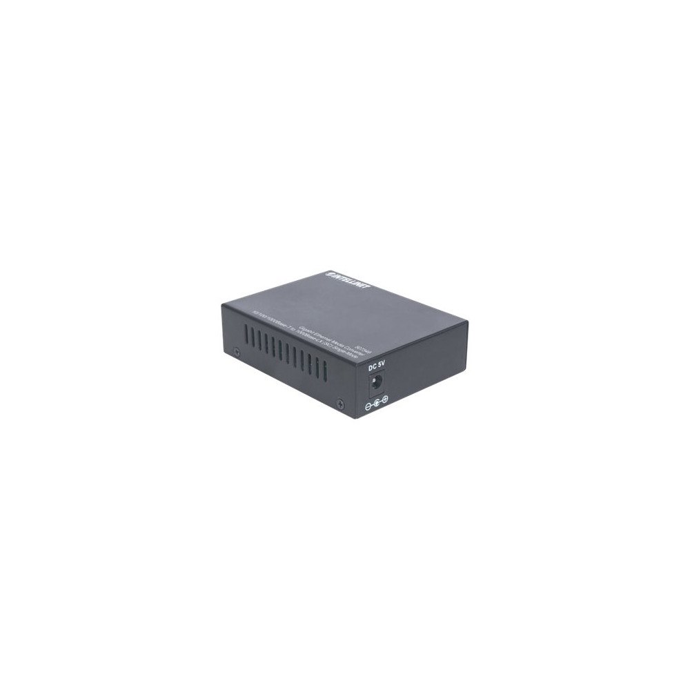 intellinet Intellinet Gigabit Ethernet Single Mode Media Converter, 10/100/1000Base-T to 1000Base-Lx (SC) Single-Mode, 20km - fiber...