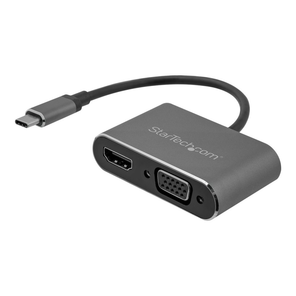 StarTech.com StarTech.com USB-C till VGA- och HDMI-adapter - 2-i-1 - 4K 30 Hz - rymdgrå - extern videoadapter - IT6222 - rymdgrå