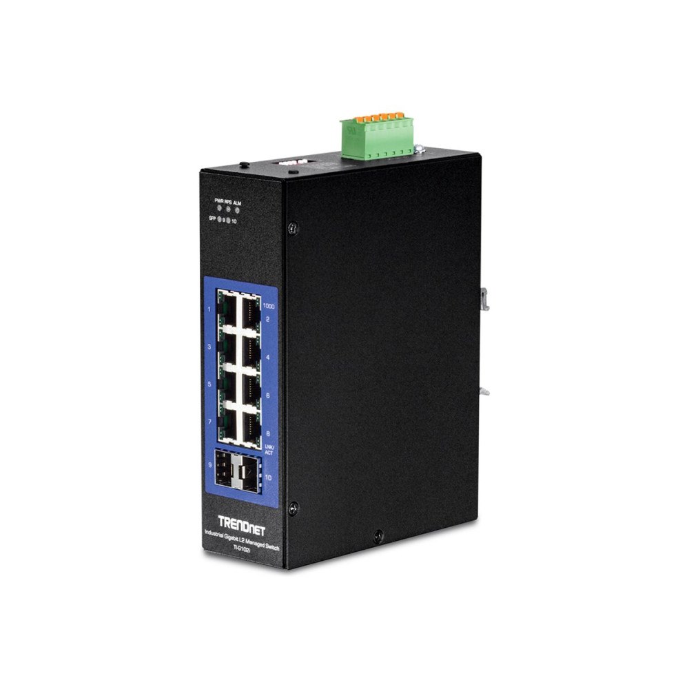 TRENDnet TRENDnet TI-G102i - Industrial - switch - 10 portar - Administrerad - TAA-kompatibel