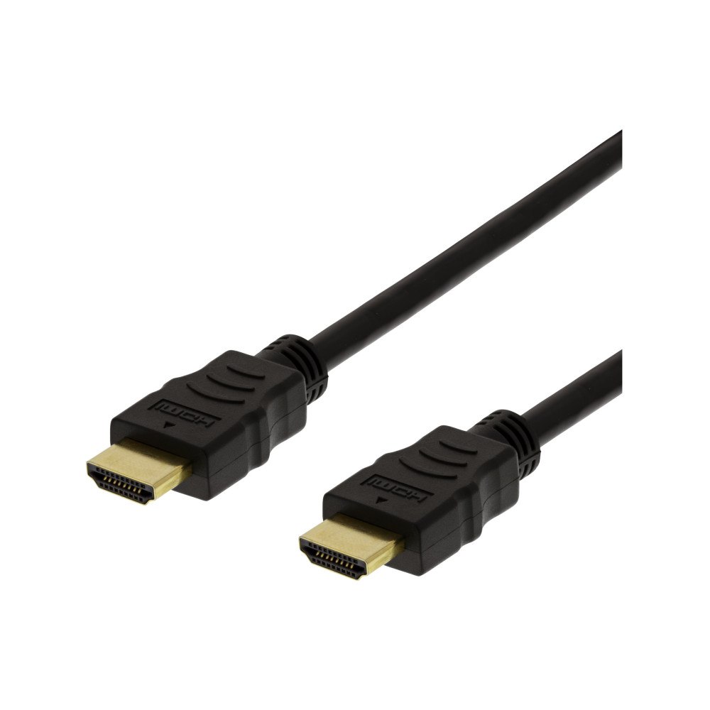 Deltaco DELTACO HDMI-1010D-FLEX - HDMI-kabel med Ethernet - 1 m