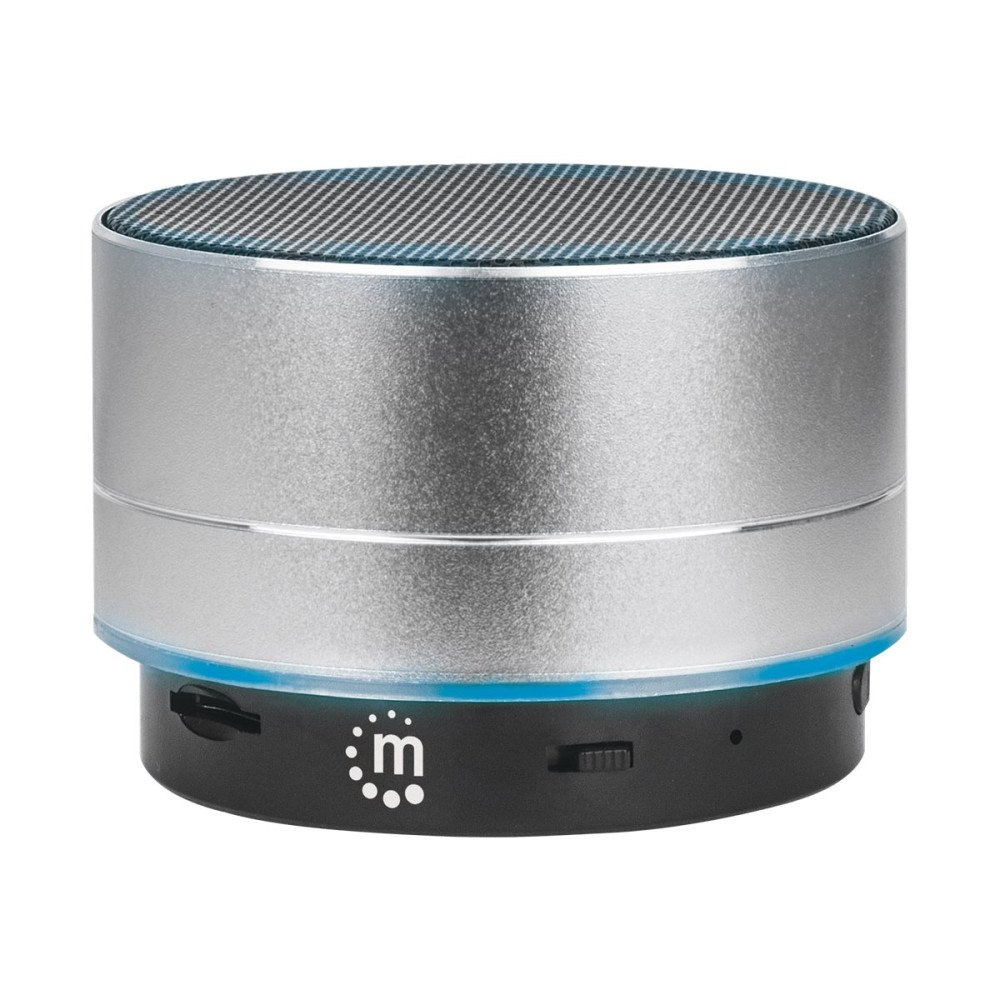 Manhattan Manhattan Metallic Bluetooth Speaker (Clearance Pricing), Splashproof, Range 10m, microSD card reader, Aux 3.5mm connect...