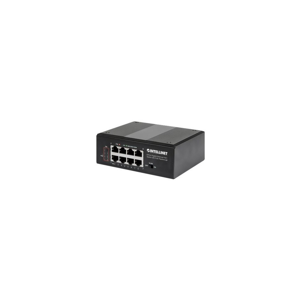 intellinet Intellinet PoE-Powered 8-Port Gigabit Ethernet PoE+ Industrial Switch with PoE Passthrough - switch - 8 portar - ohanter...