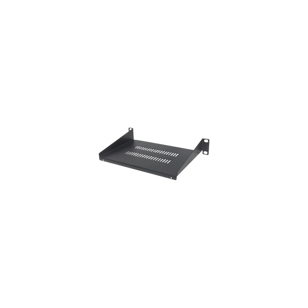 intellinet Intellinet 10" Cantilever Shelf, 1U, 150mm Depth, Vented, Max 45kg, Black, Three Year Warranty - hylla för rack - 1U