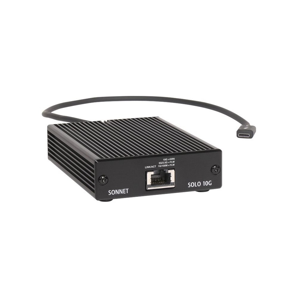 Sonnet Technologies Sonnet Solo10G - Thunderbolt 3 Edition - nätverksadapter - Thunderbolt 3 - 10Gb Ethernet x 1