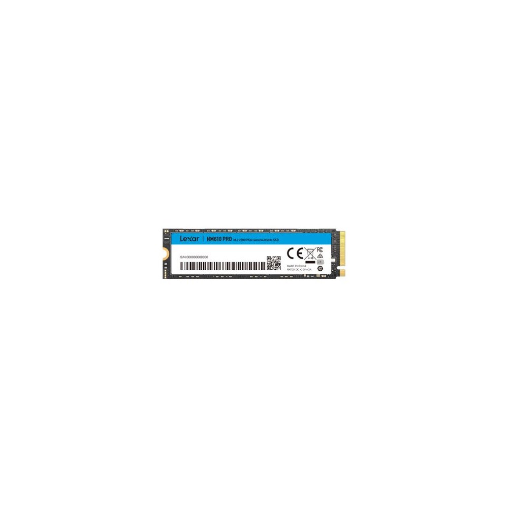 LEXAR Lexar NM610 Pro - SSD - 2 TB - PCIe 3.0 x4 (NVMe)