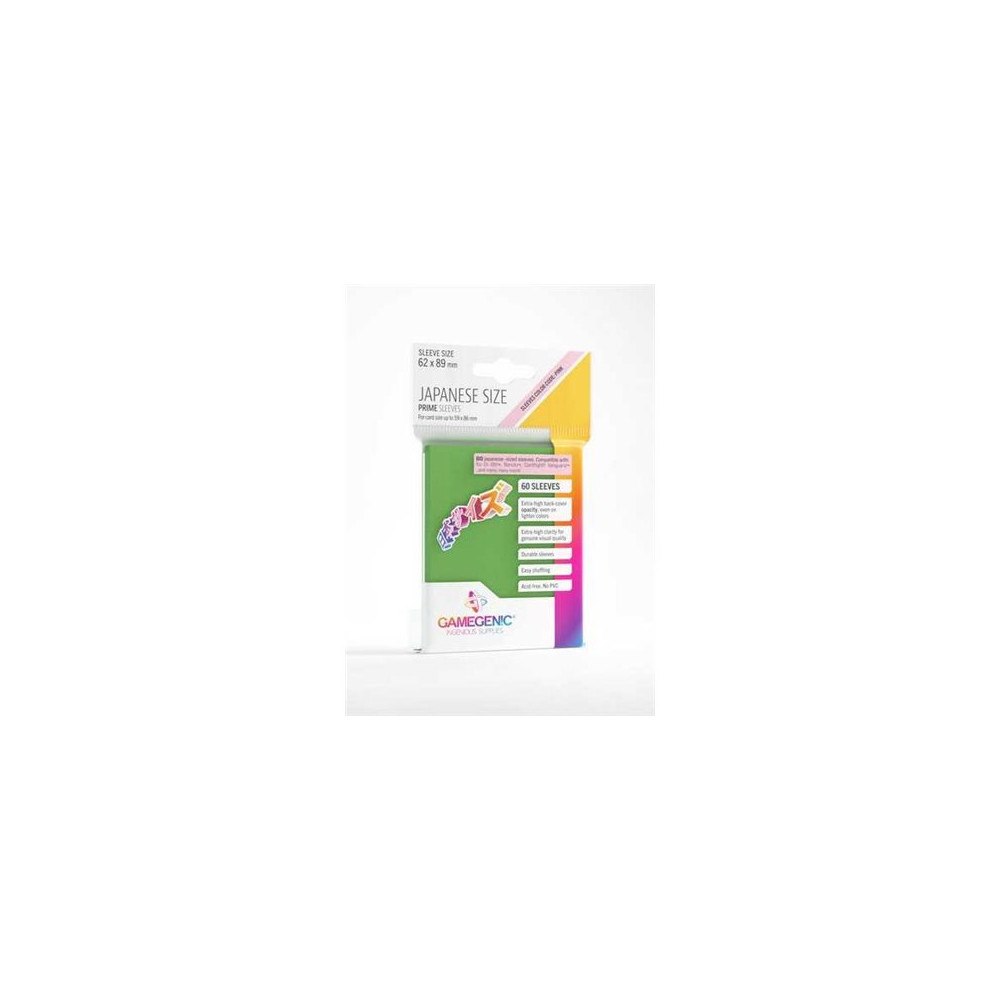 Gamegenic Gamegenic - skyddsficka för köpkort - för 59 x 86 mm - grön (paket om 60)