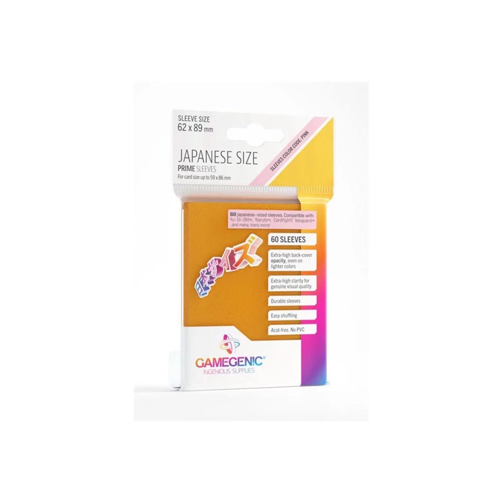 Gamegenic Gamegenic - skyddsficka för köpkort - för 59 x 86 mm - orange (paket om 60)