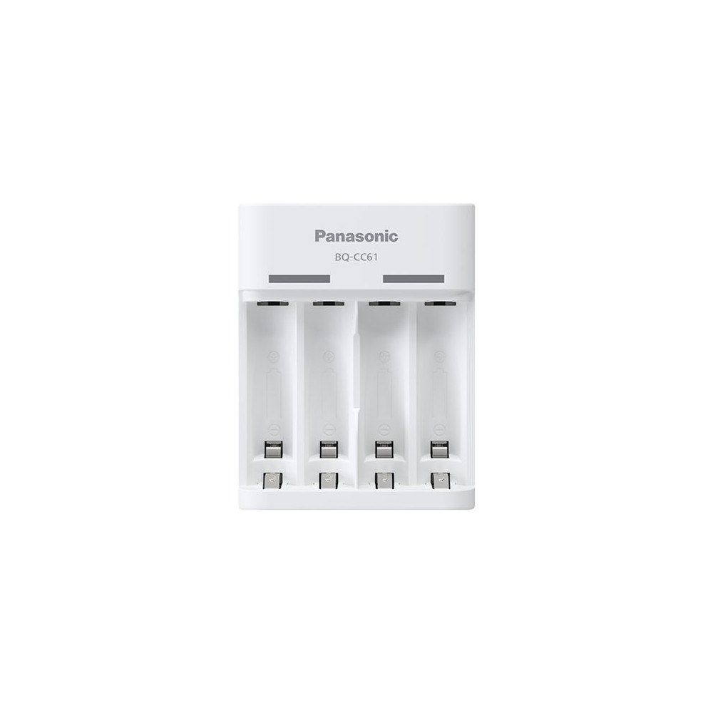 Panasonic Panasonic BQ-CC61 + eneloop AA Laddare för runda celler NiMH...