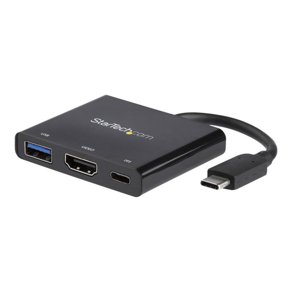 StarTech.com Startech USB-C to HDMI Adapter - 4K 30Hz - Thunderbolt 3 Compatible - with Power Delivery (USB PD) - USB C Adapter Conve...