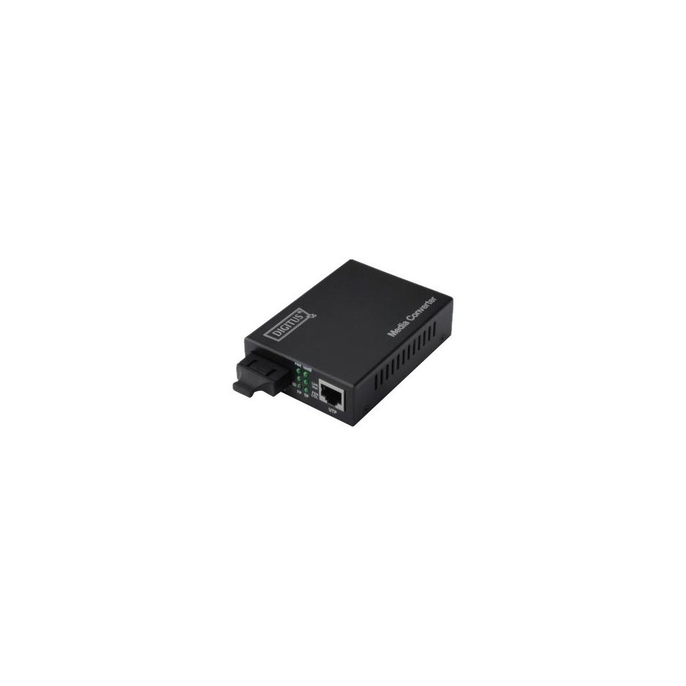 Digitus DIGITUS Professional DN-82120-1 - fibermediekonverterare - 10Mb LAN, 100Mb LAN, 1GbE