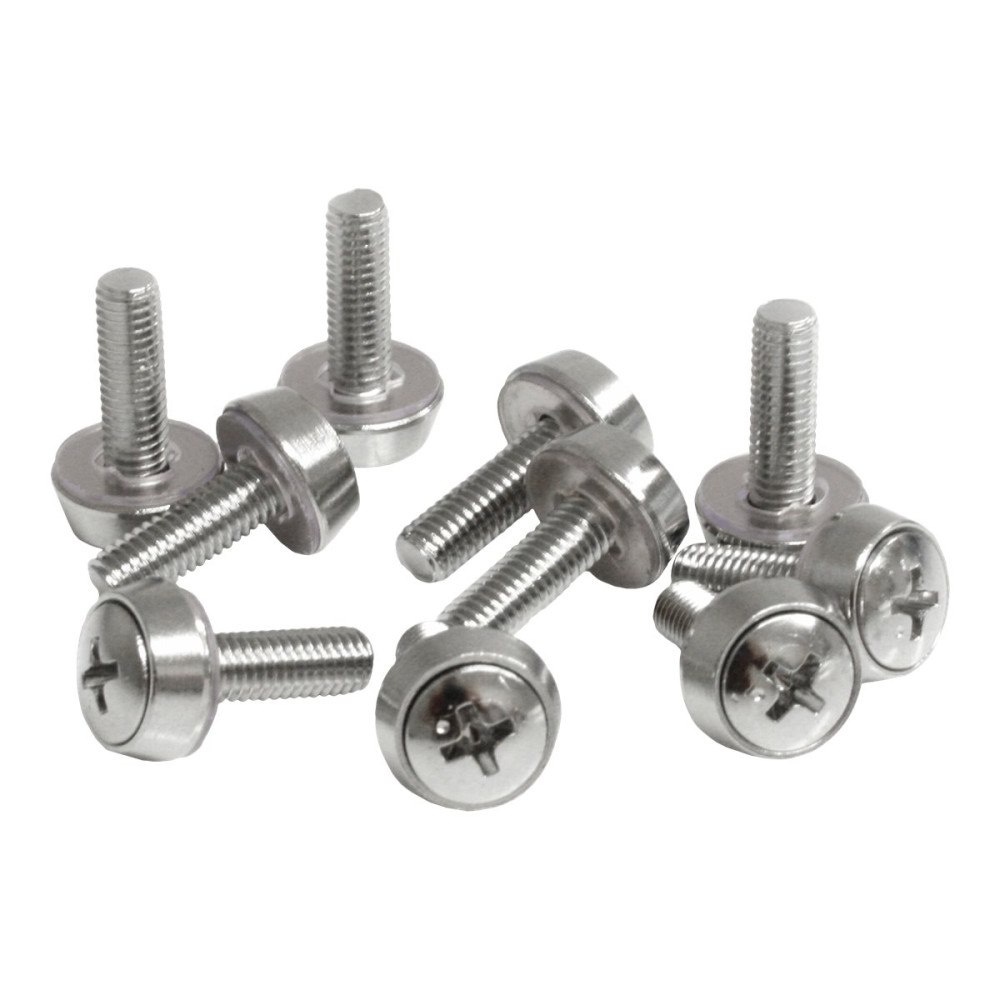StarTech.com Startech M5 x 12mm - Screws - 100 Pack - M5 Mounting Screws for Server Rack & Cabinet (CABSCREWSM5) - skruvsats