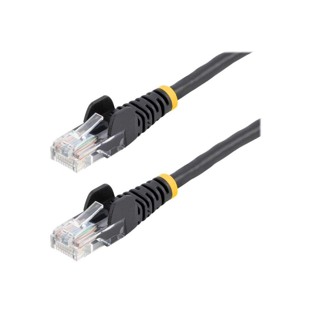 StarTech.com Startech Cat5e patchkabel med hakfria RJ45-kontakter - 5 m, svart - patch-kabel - svart