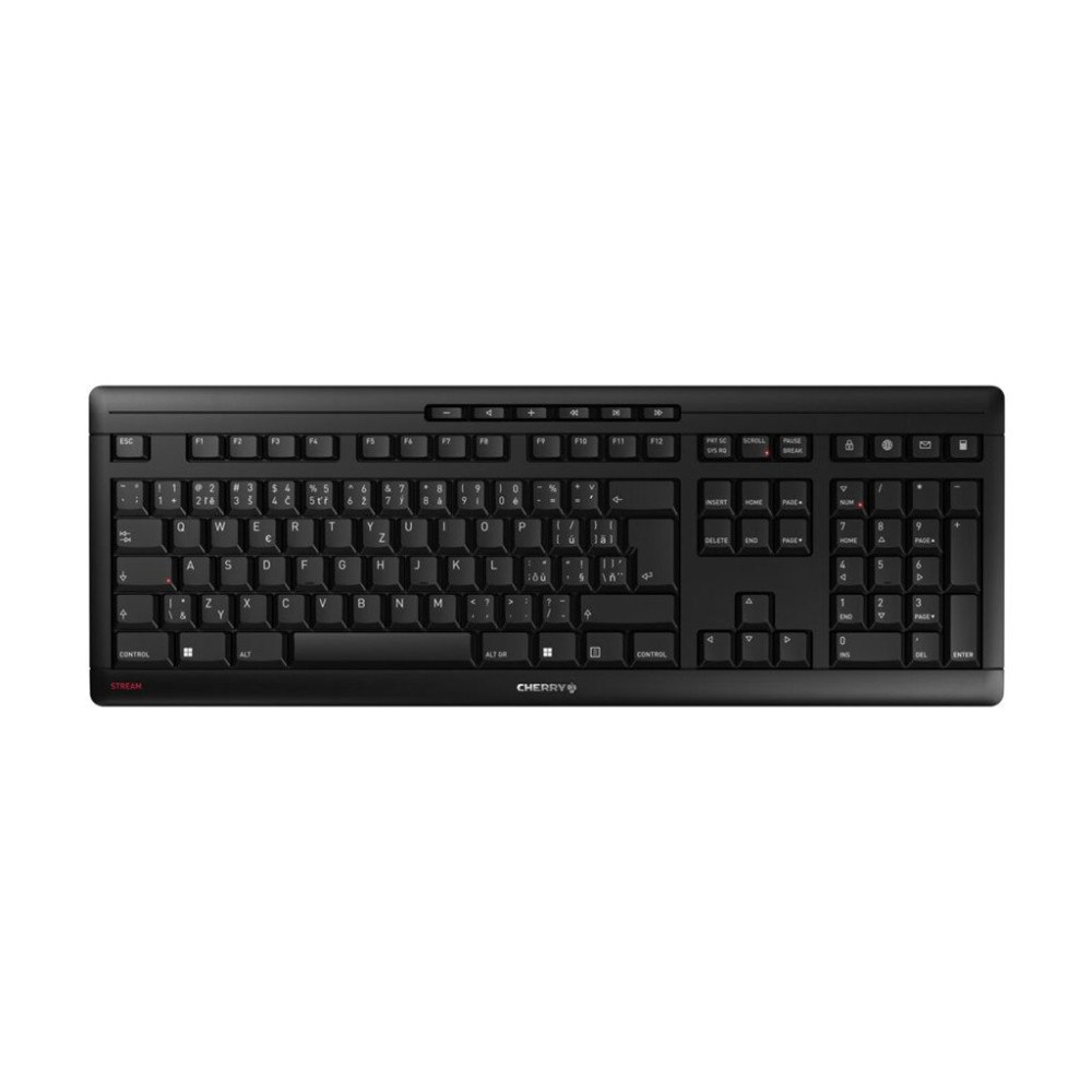 CHERRY CHERRY STREAM KEYBOARD WIRELESS - tangentbord - tjeckiska - svart Inmatningsenhet