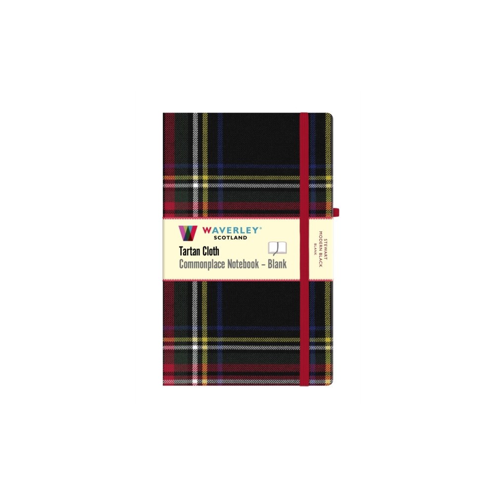 The Gresham Publishing Co. Ltd Stewart Modern Black Tartan Hardback Blank Notebook: Large 21cm x 13cm (inbunden, eng)
