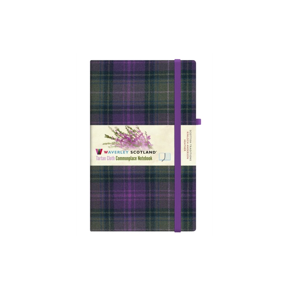 The Gresham Publishing Co. Ltd Waverley Heather Large Tartan Notebook (plain/lined alternately.hardback, 210x130mm) (inbunden, eng)