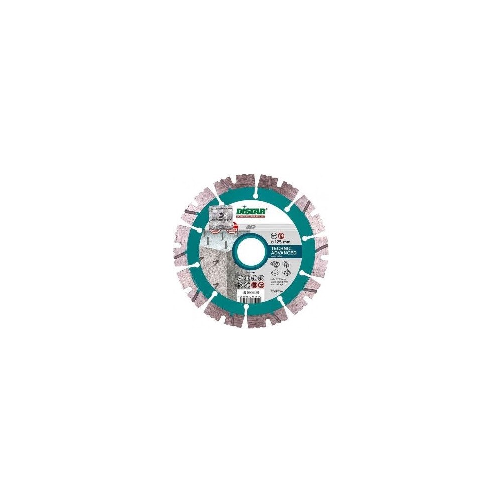 DISTAR Diamantklinga Technic Adv. Ø125 mm Distar Speed för betong &...