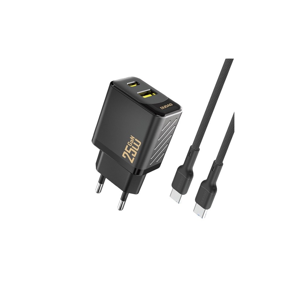 Dudao Dudao A26TCEU adapter 25 W 1xUSB-C 1xUSB-A (1 m USB-C till U...