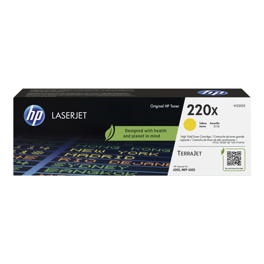 HP HP 220X - Lång livslängd - gul - original - LaserJet - tonerkassett (W2202X)
