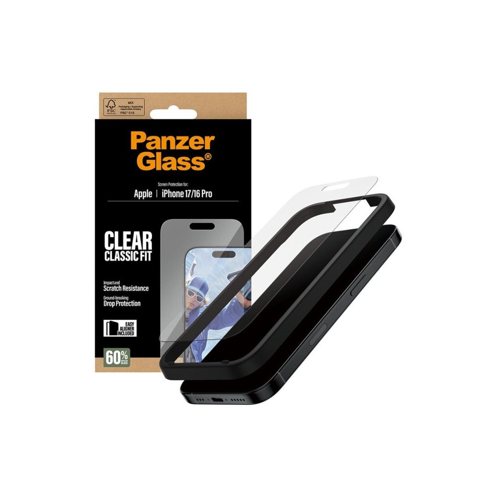 PanzerGlass PanzerGlass - skärmskydd för mobiltelefon - klassisk passform med EasyAligner
